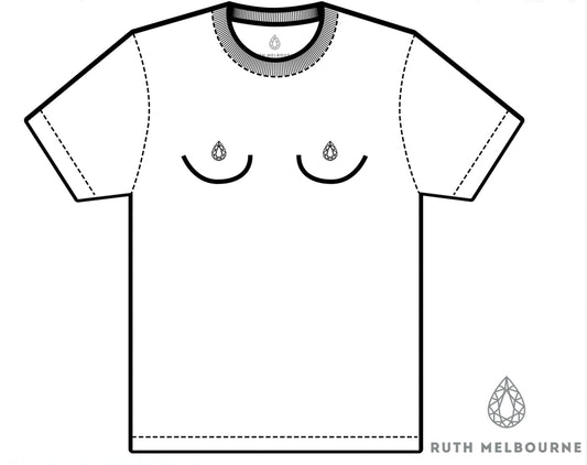 Organic White Logo T-shirt