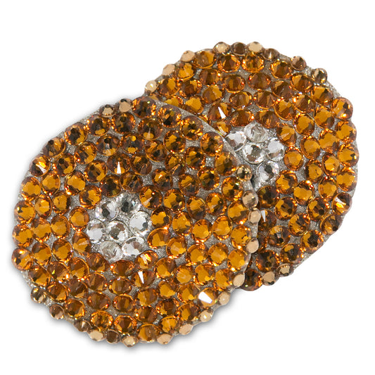 MAROC GOLD ROUND SWAROVSKI CRYSTAL PASTIES