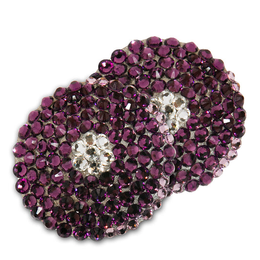 MAROC PURPLE ROUND SWAROVSKI CRYSTAL PASTIES