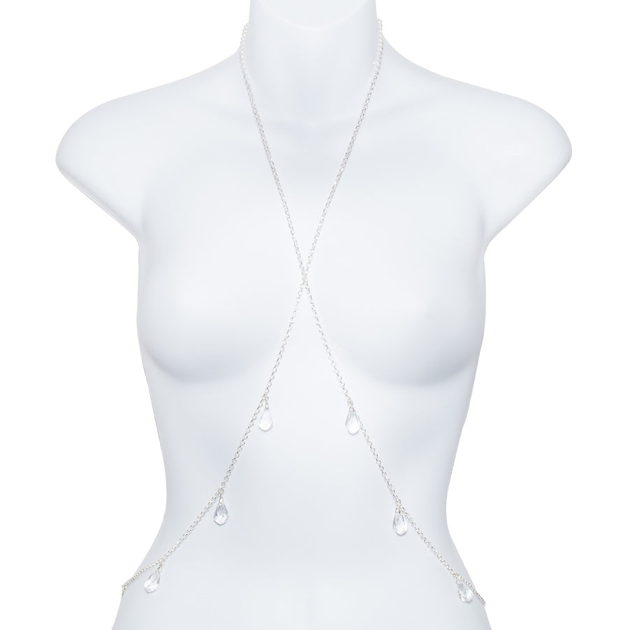 TEARDROP SWAROVSKI CRYSTAL BODY CHAIN