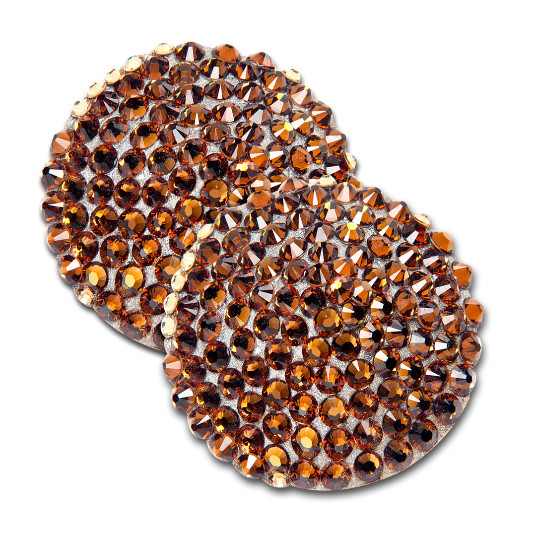 NUDE TOPAZ ROUND SWAROVSKI CRYSTAL PASTIES