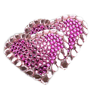 RUMEL PINK HEART SWAROVSKI CRYSTAL PASTIES