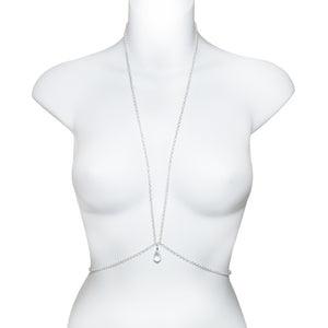 SINGLE TEARDROP SWAROVSKI CRYSTAL BODY HARNESS